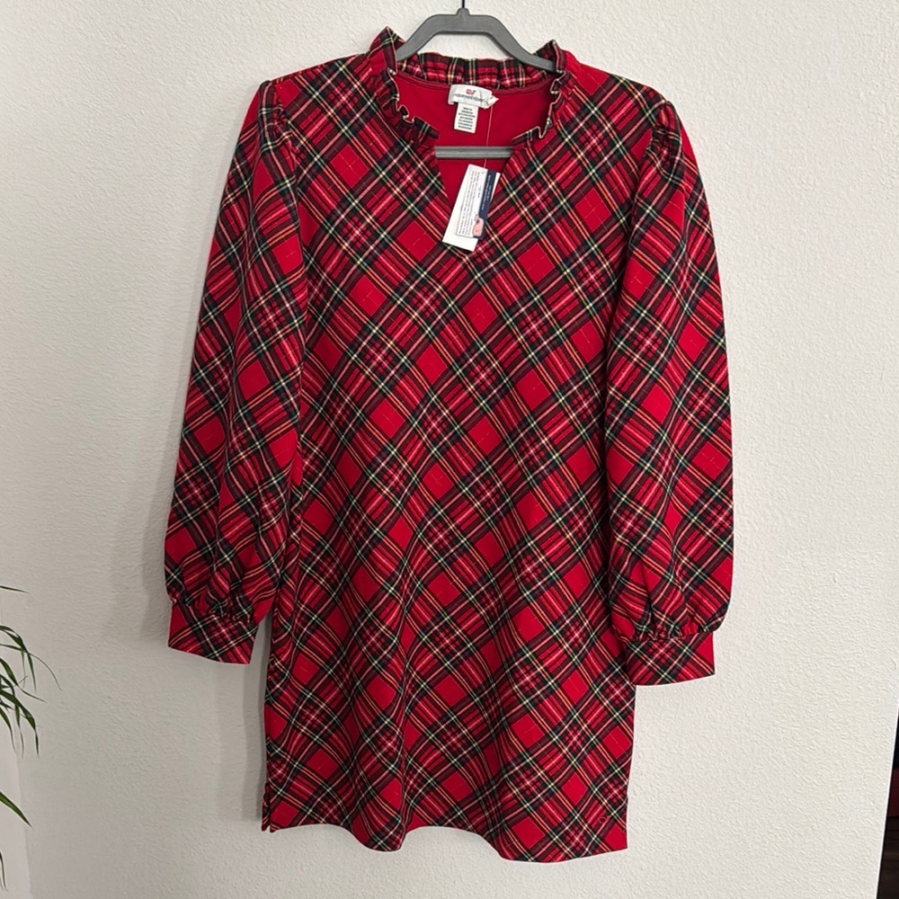 Vineyard Vines Red Plaid Dress